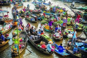 Daily life on the Mekong River