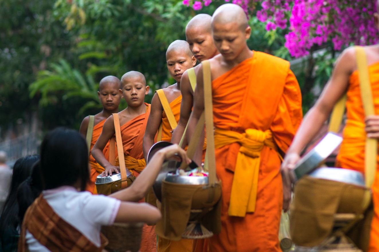 Where to See Tak Bat in Laos and Thailand