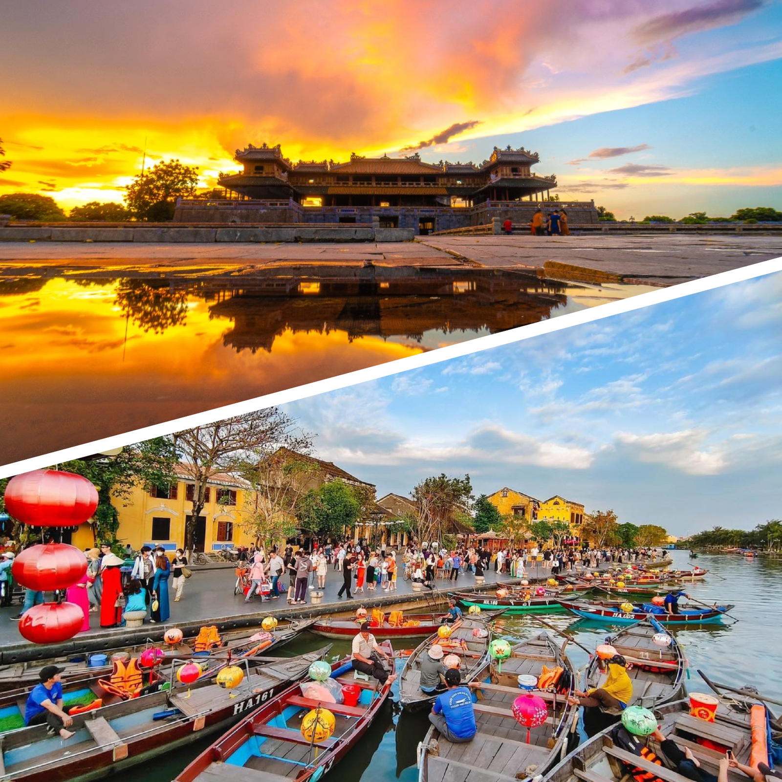 Hue vs Hoi An , Vietnam