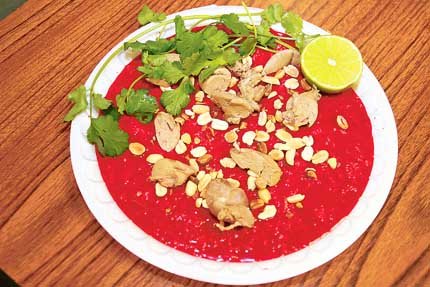 Tiết Canh – Fresh Animal Blood Pudding