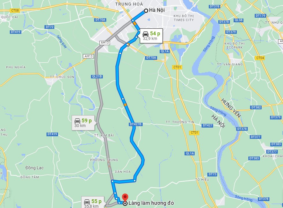 Where is Quang Phu Cau Incense Village?