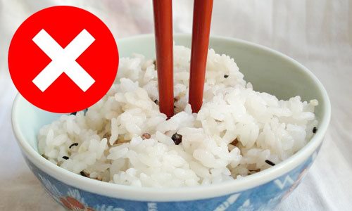 Don’t Leave Chopsticks Upright in Rice